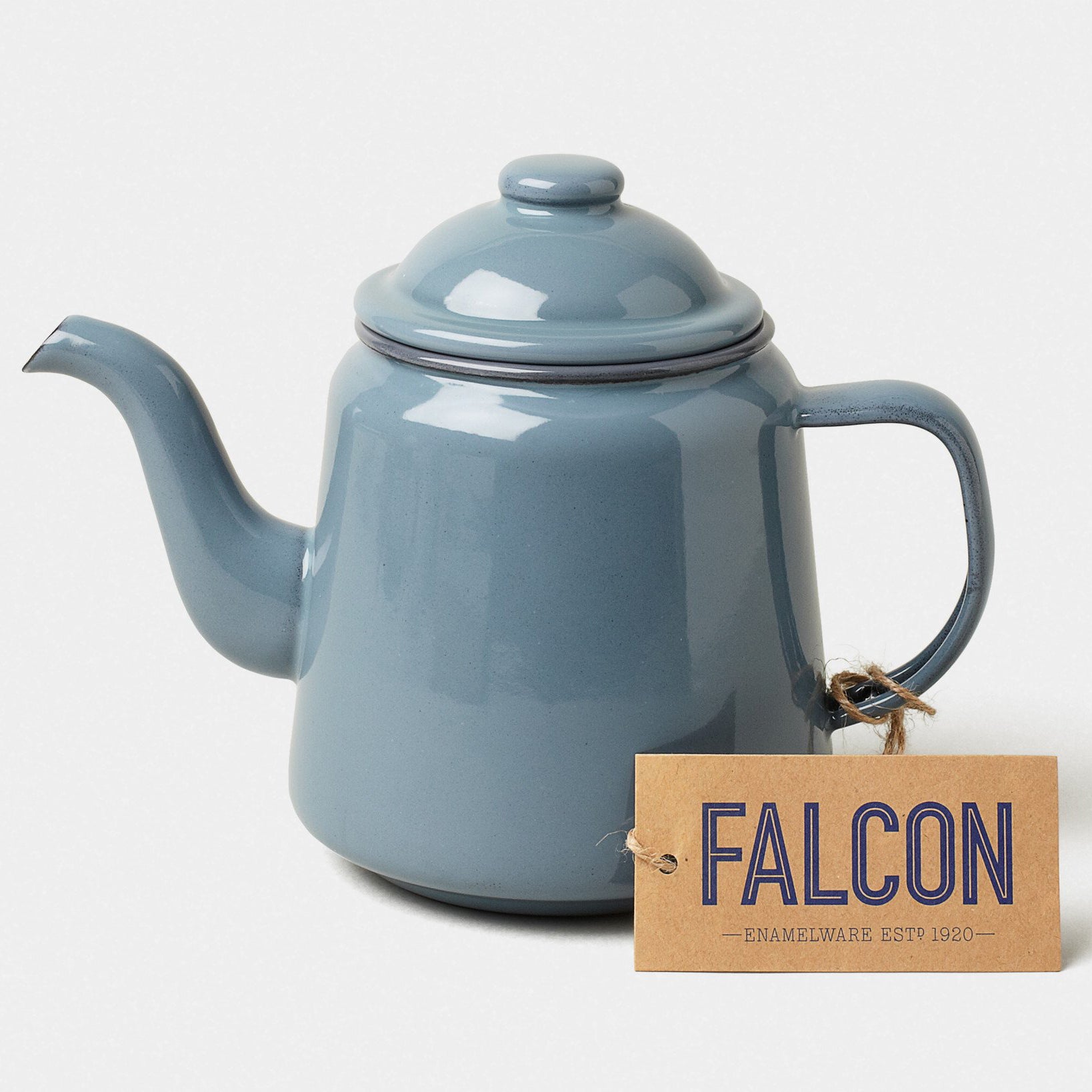 Enamel Teapot Pigeon Grey | Falcon Enamelware | Miss Arthur | Home Goods | Tasmania