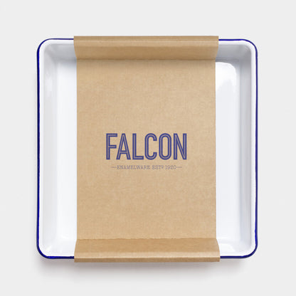 Falcon Enamelware Enamel Square Bake Tray White | Falcon Enamelware | Miss Arthur | Home Goods | Tasmania