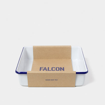 Falcon Enamelware Enamel Square Bake Tray White | Falcon Enamelware | Miss Arthur | Home Goods | Tasmania