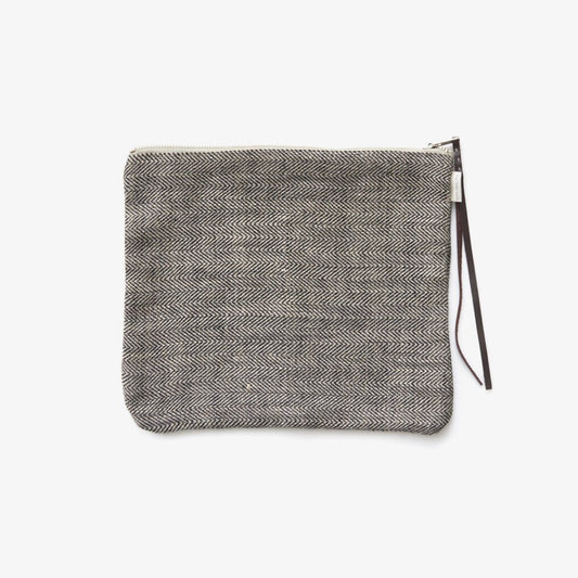 Fog Linen Work Canna Pouch Medium Herringbone | Fog Linen Work | Miss Arthur | Home Goods | Tasmania