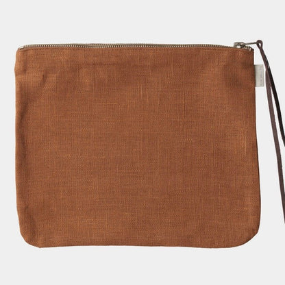 Fog Linen Work Canna Pouch Large Ocre | Fog Linen Work | Miss Arthur | Home Goods | Tasmania