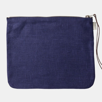Fog Linen Work Canna Pouch Large Blue Violet | Fog Linen Work | Miss Arthur | Home Goods | Tasmania