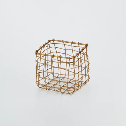 Fog Linen Work Brass Basket Square | Fog Linen Work | Miss Arthur | Home Goods | Tasmania