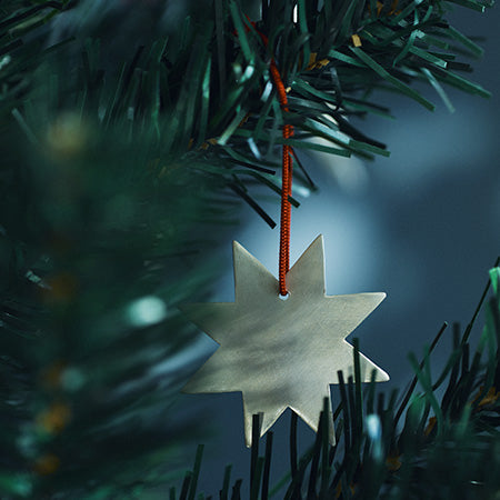 Brass Snow Flake Ornament (A) | Fog Linen Work | Miss Arthur | Home Goods | Tasmania