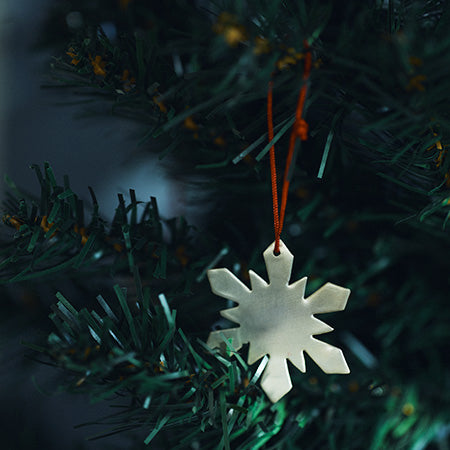 Fog Linen Work Brass Snow Flake Ornament (E) | Fog Linen Work | Miss Arthur | Home Goods | Tasmania