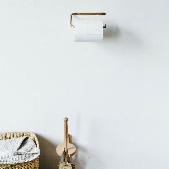 Fog Linen Work Brass Toilet Paper Holder | Fog Linen Work | Miss Arthur | Home Goods | Tasmania