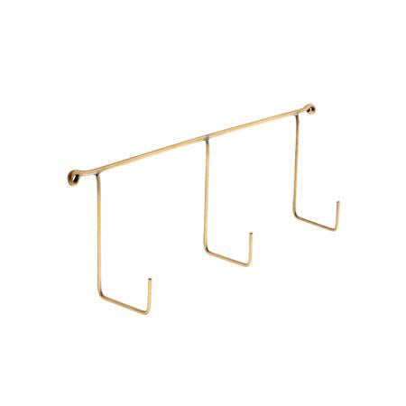 Brass Triple Hook | Fog Linen Work | Miss Arthur | Home Goods | Tasmania