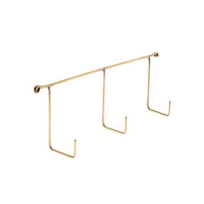 Brass Triple Hook | Fog Linen Work | Miss Arthur | Home Goods | Tasmania