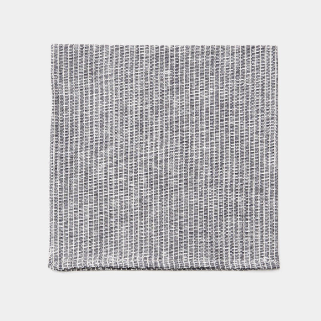 Linen Napkin Grey White Stripe | Fog Linen Work | Miss Arthur | Home Goods | Tasmania
