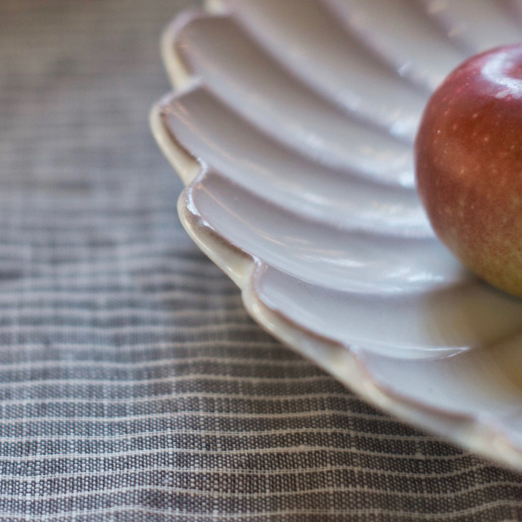 Fog Linen Work Linen Tablecloth Large Grey White Stripe | Fog Linen Work | Miss Arthur | Home Goods | Tasmania