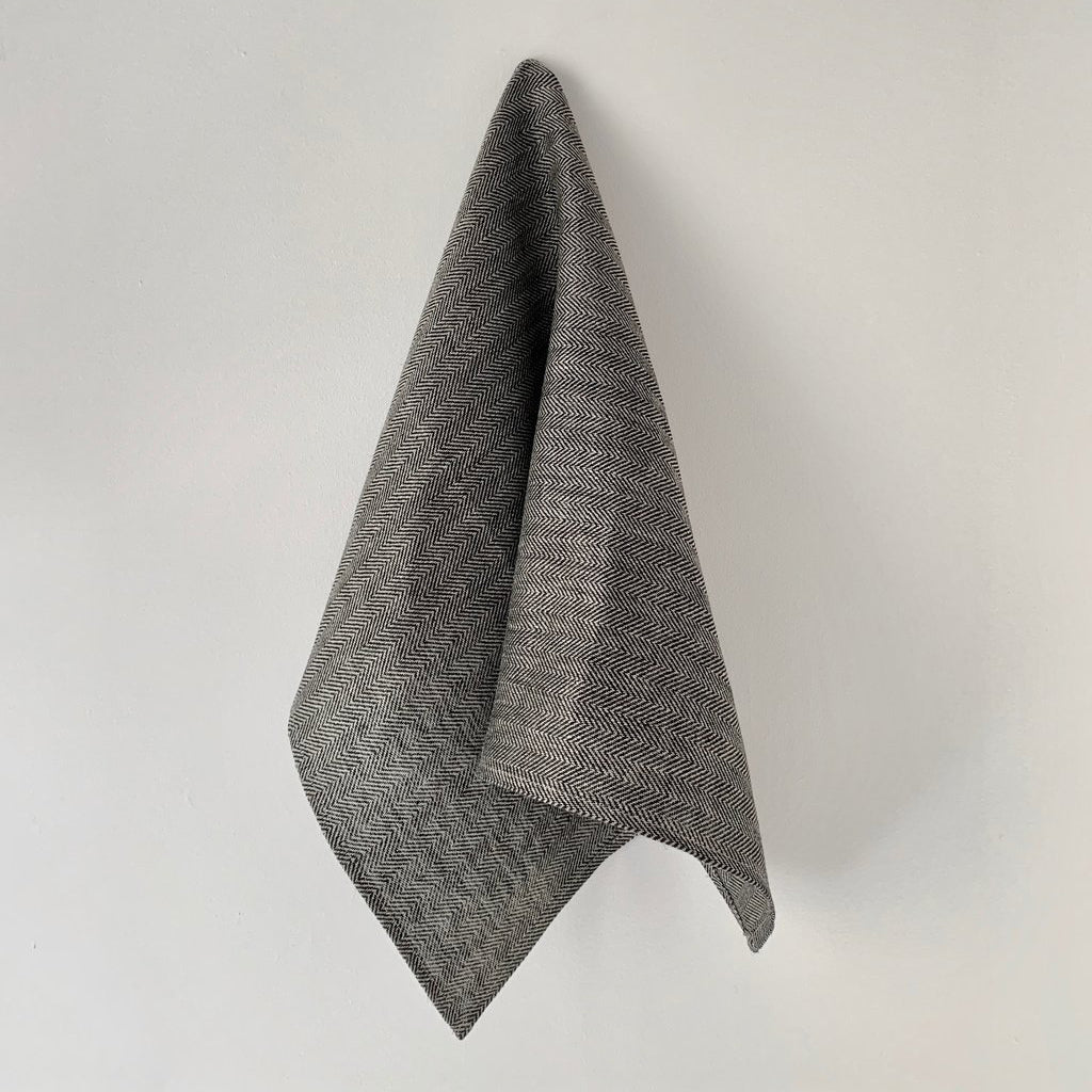 Thick Linen Cloth Herringbone | Fog Linen Work | Miss Arthur | Home Goods | Tasmania