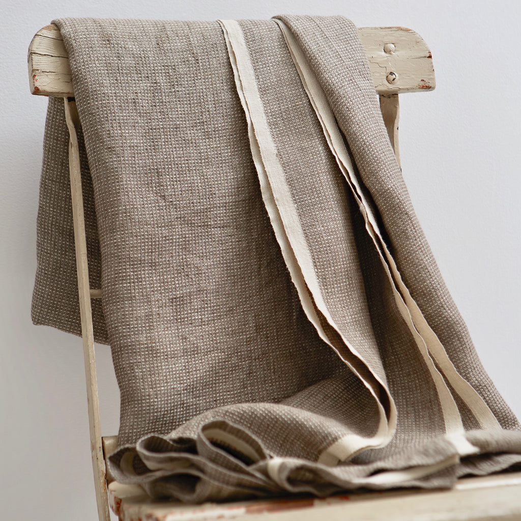 Linen Washed Waffle Throw Grey | Fog Linen Work | Miss Arthur | Home Goods | Tasmania