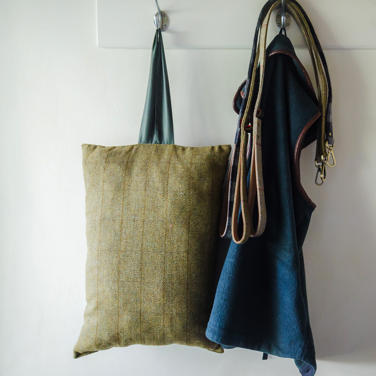 Tweedmill Textiles Kneeler Cushion Tweed Olive/Olive | Tweedmill Textiles | Miss Arthur | Home Goods | Tasmania