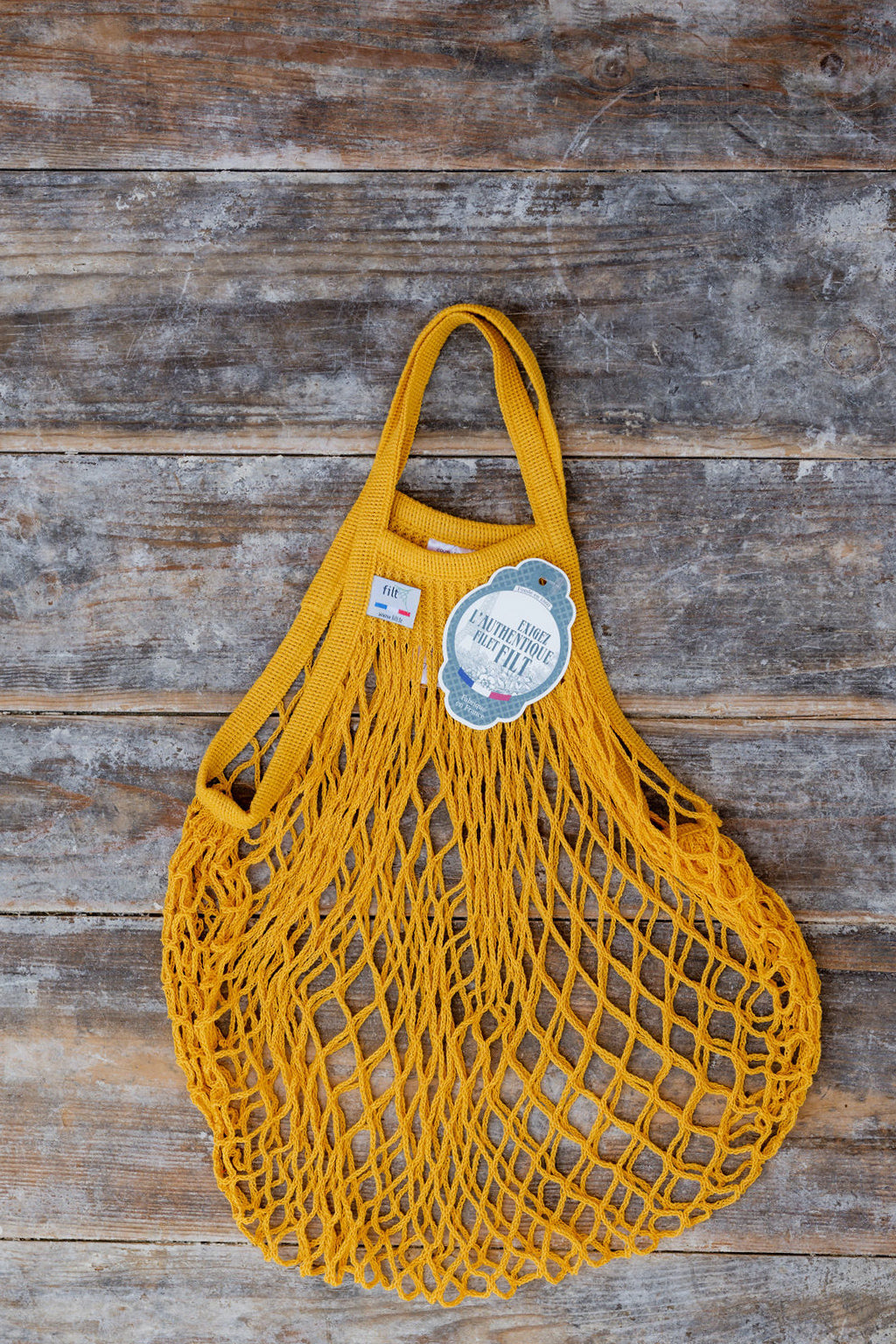 French String Bag Short Handle Jaune Gold | Filt | Miss Arthur | Home Goods | Tasmania