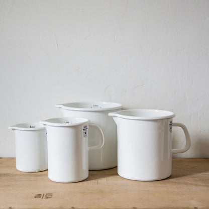 Riess Enamel Measuring Vessel White 0.5L | Riess | Miss Arthur | Home Goods | Tasmania