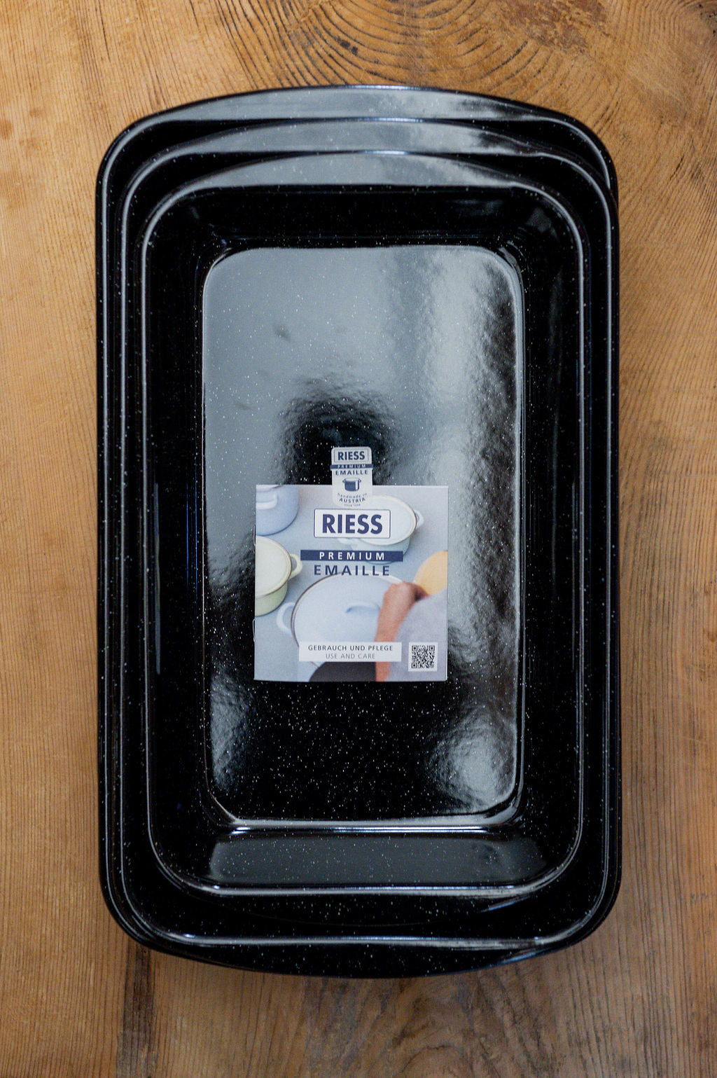 Riess Enamel Baking Dish Black 38/22.5 | Riess | Miss Arthur | Home Goods | Tasmania