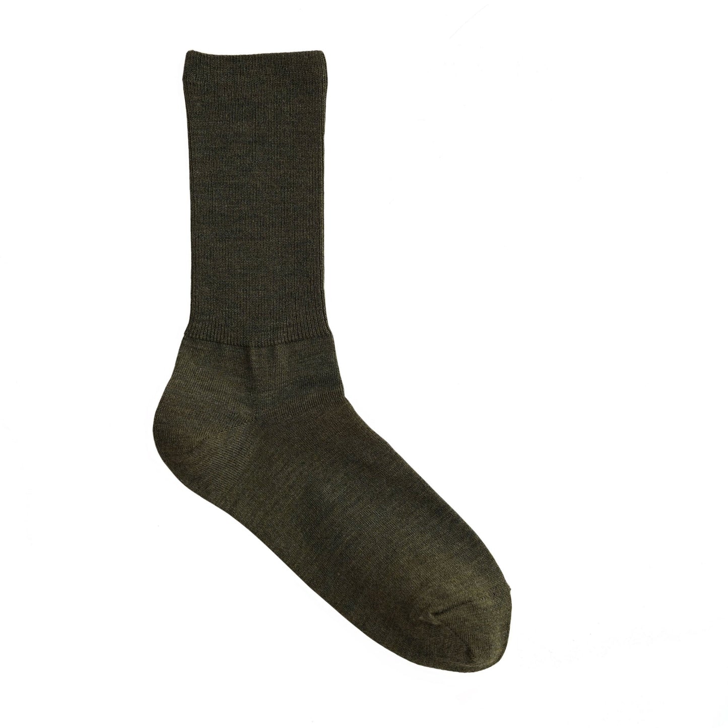 Merino Wool Ribbed Sock Khaki Small | Hakne | Miss Arthur | Home Goods | Tasmania