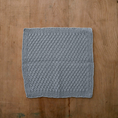 Hand Knitted Cotton Face Washer Grey | Miss Arthur | Miss Arthur | Home Goods | Tasmania