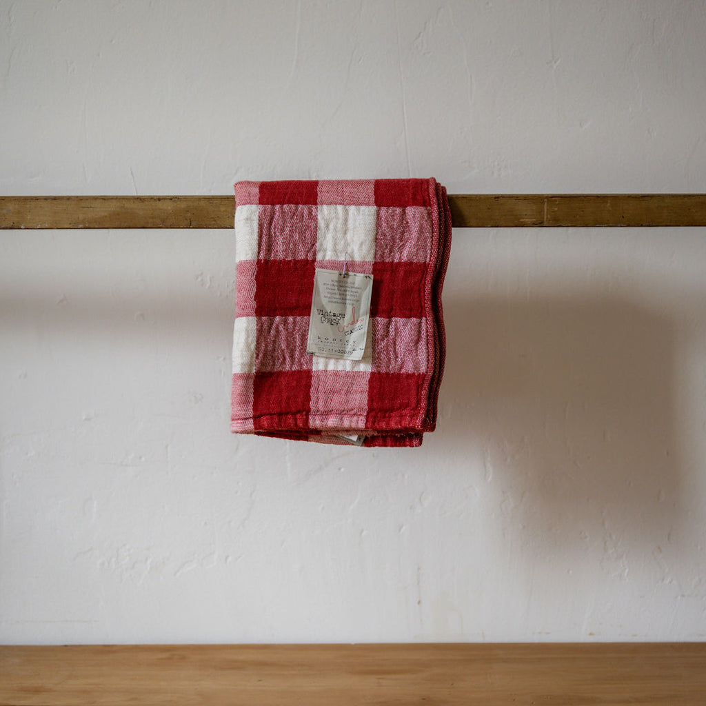 Kontex Vintage Check Hand Towel Red | Kontex | Miss Arthur | Home Goods | Tasmania