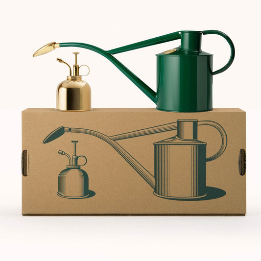 Green Indoor Can and Brass Mister Set | Haws | Miss Arthur | Home Goods | Tasmania