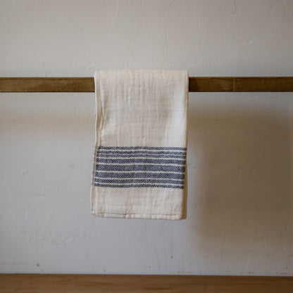 Kontex Flaxline Hand Towel Navy & Ivory | Kontex | Miss Arthur | Home Goods | Tasmania