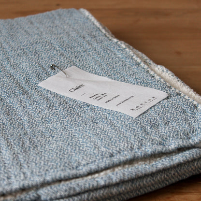 Kontex Claire Bath Towel Blue | Kontex | Miss Arthur | Home Goods | Tasmania