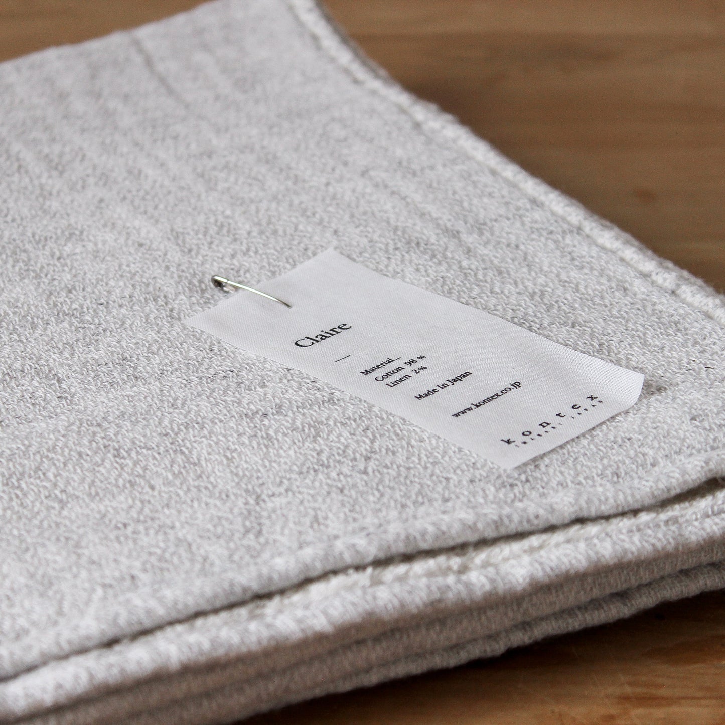 Kontex Claire Hand Towel Silver | Kontex | Miss Arthur | Home Goods | Tasmania