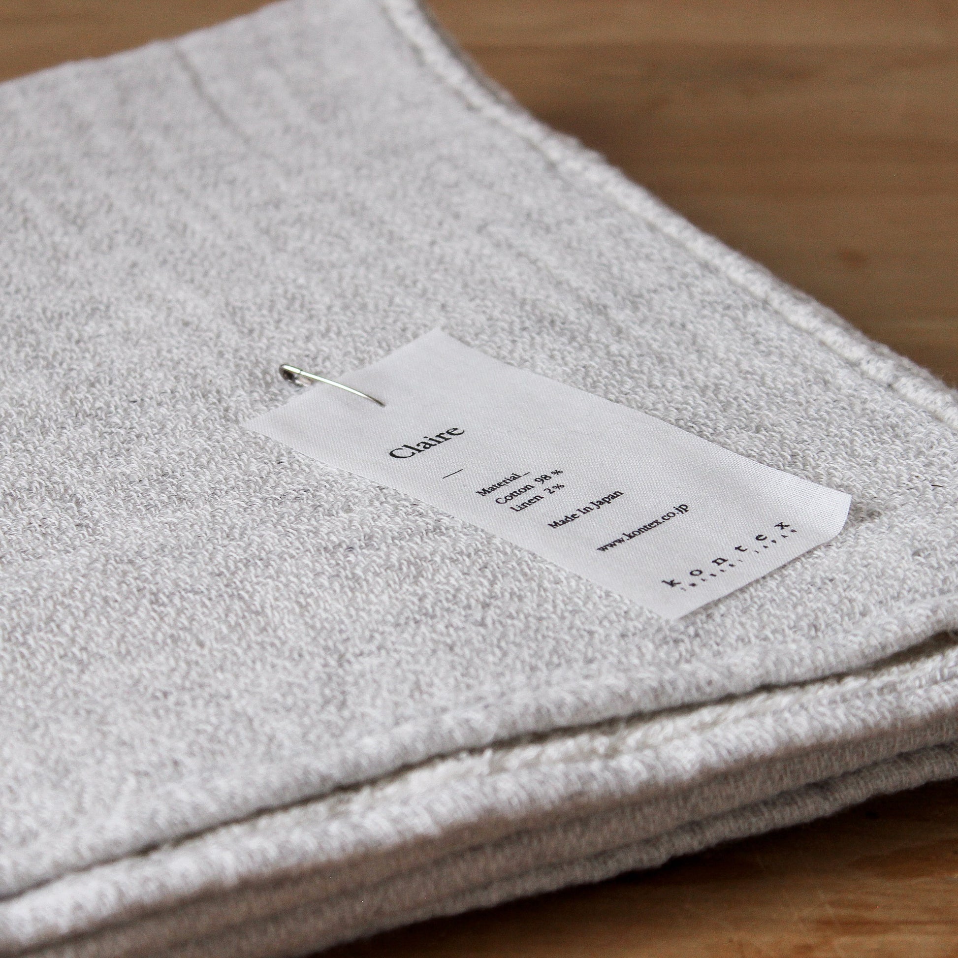 Kontex Claire Hand Towel Silver | Kontex | Miss Arthur | Home Goods | Tasmania