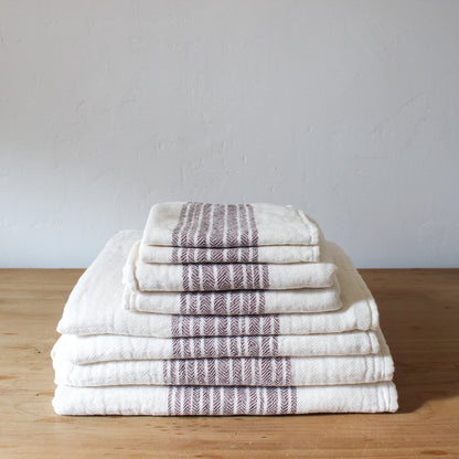 Flaxline Wine & Ivory Small (34cmx34cm) | Kontex | Miss Arthur | Home Goods | Tasmania