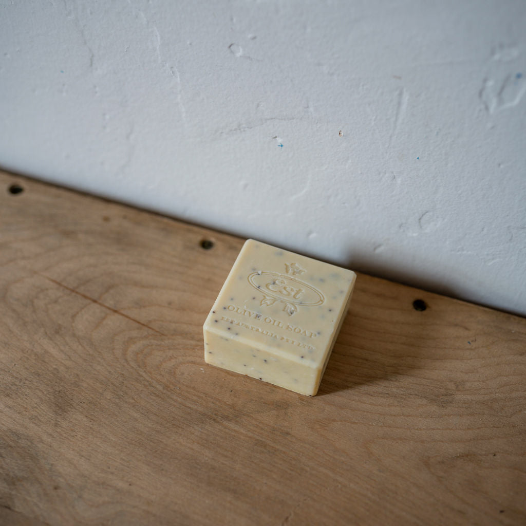 Est Square Soap Block Lemon Lime Poppy Seed | Est | Miss Arthur | Home Goods | Tasmania