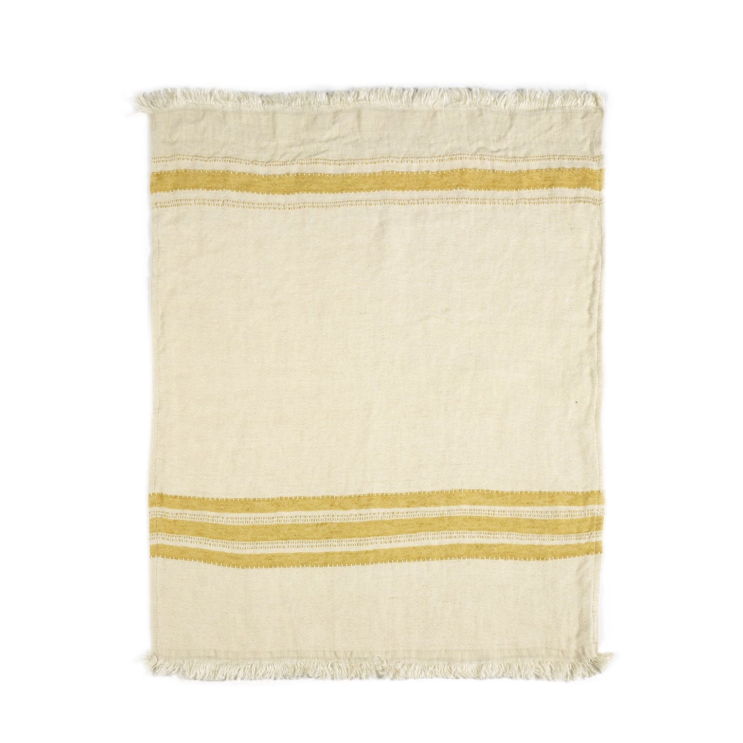 Libeco Belgian Towel Small Fouta Mustard Stripe | Libeco | Miss Arthur | Home Goods | Tasmania