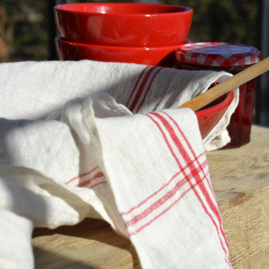 Libeco Brussels Tea-Towel Flax – Set of 2