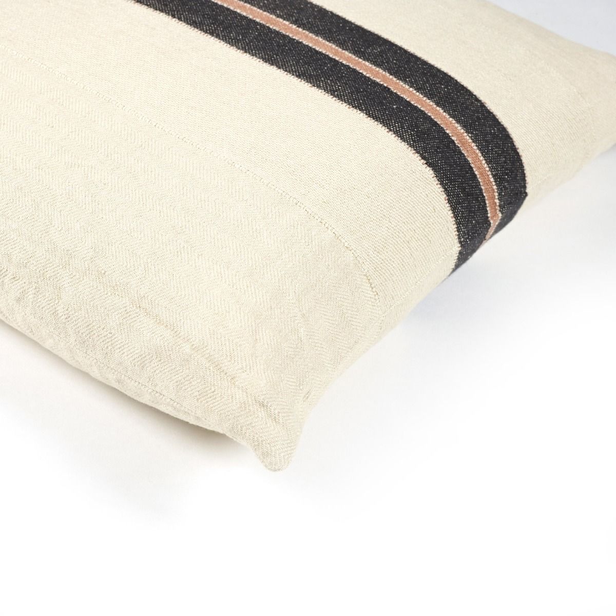 Libeco The Patagonian Cushion Cover 63cm x 63cm Black Stripe | Libeco | Miss Arthur | Home Goods | Tasmania