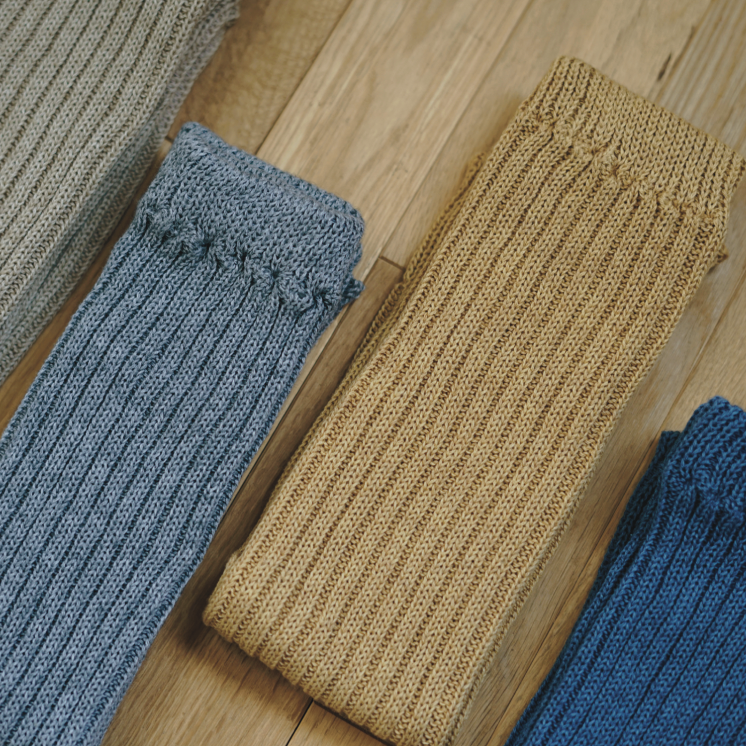 Memeri Cashmere Cotton Arm and Leg Warmers Beige | Memeri | Miss Arthur | Home Goods | Tasmania