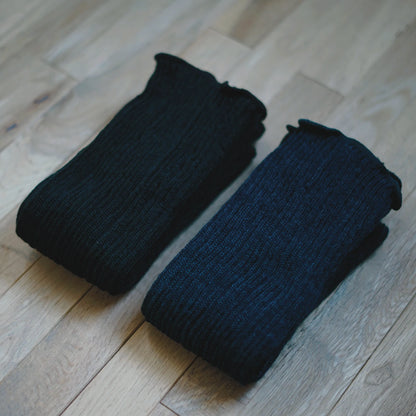 Silk Wool Double Weave Leg Warmers Brown | Memeri | Miss Arthur | Home Goods | Tasmania