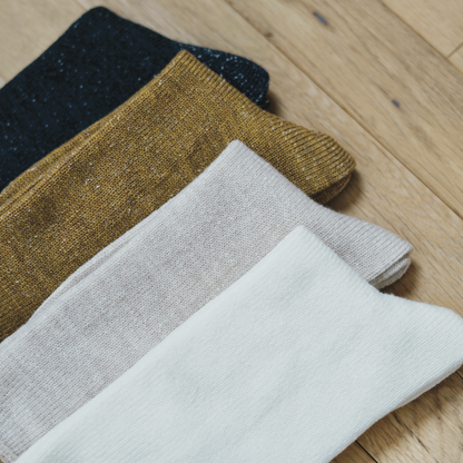 Memeri Wool Silk Sock Beige Small | Memeri | Miss Arthur | Home Goods | Tasmania