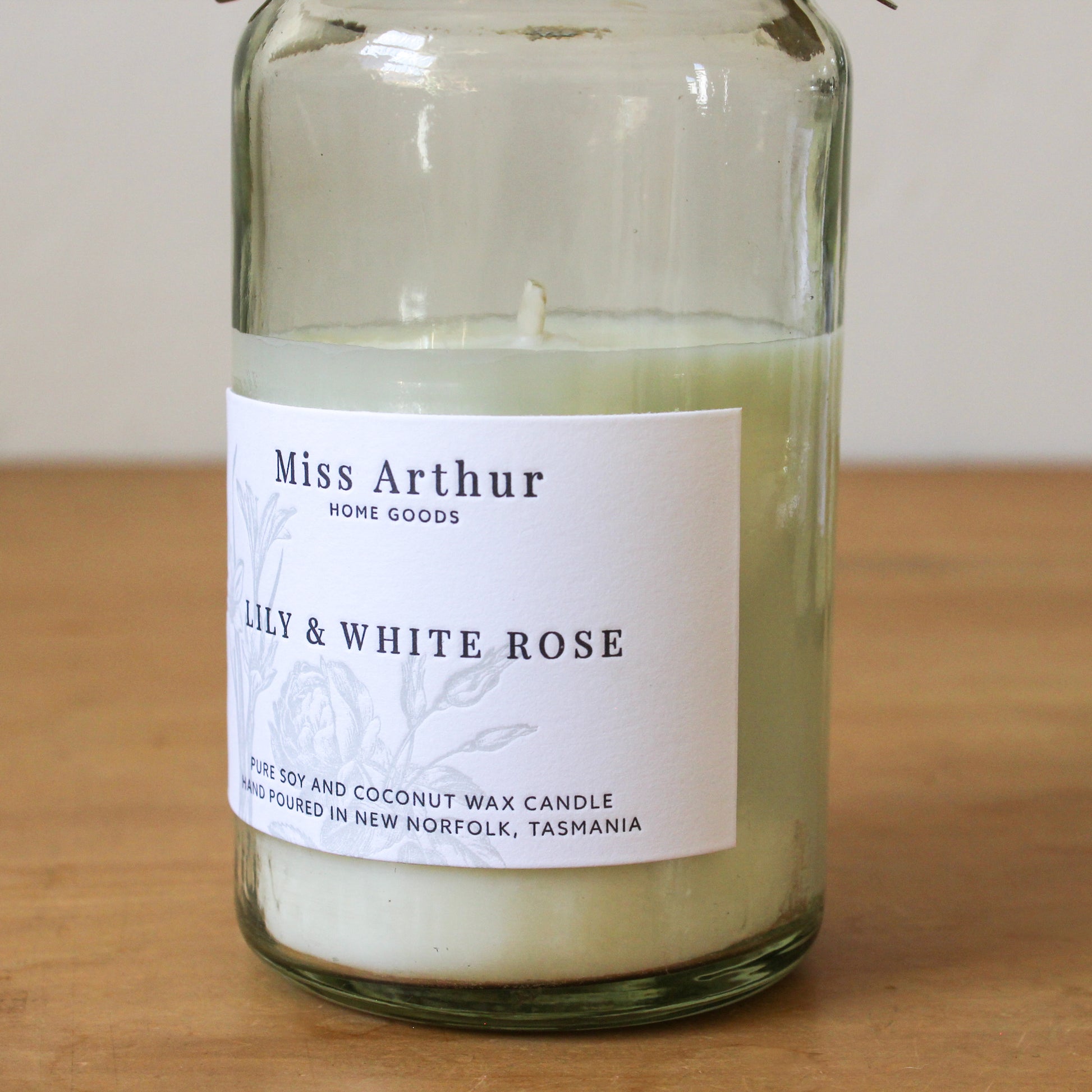Lily & White Rose N° 20 Candle | Miss Arthur | Miss Arthur | Home Goods | Tasmania
