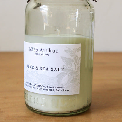 Lime & Sea Salt N° 20 Candle | Miss Arthur | Miss Arthur | Home Goods | Tasmania