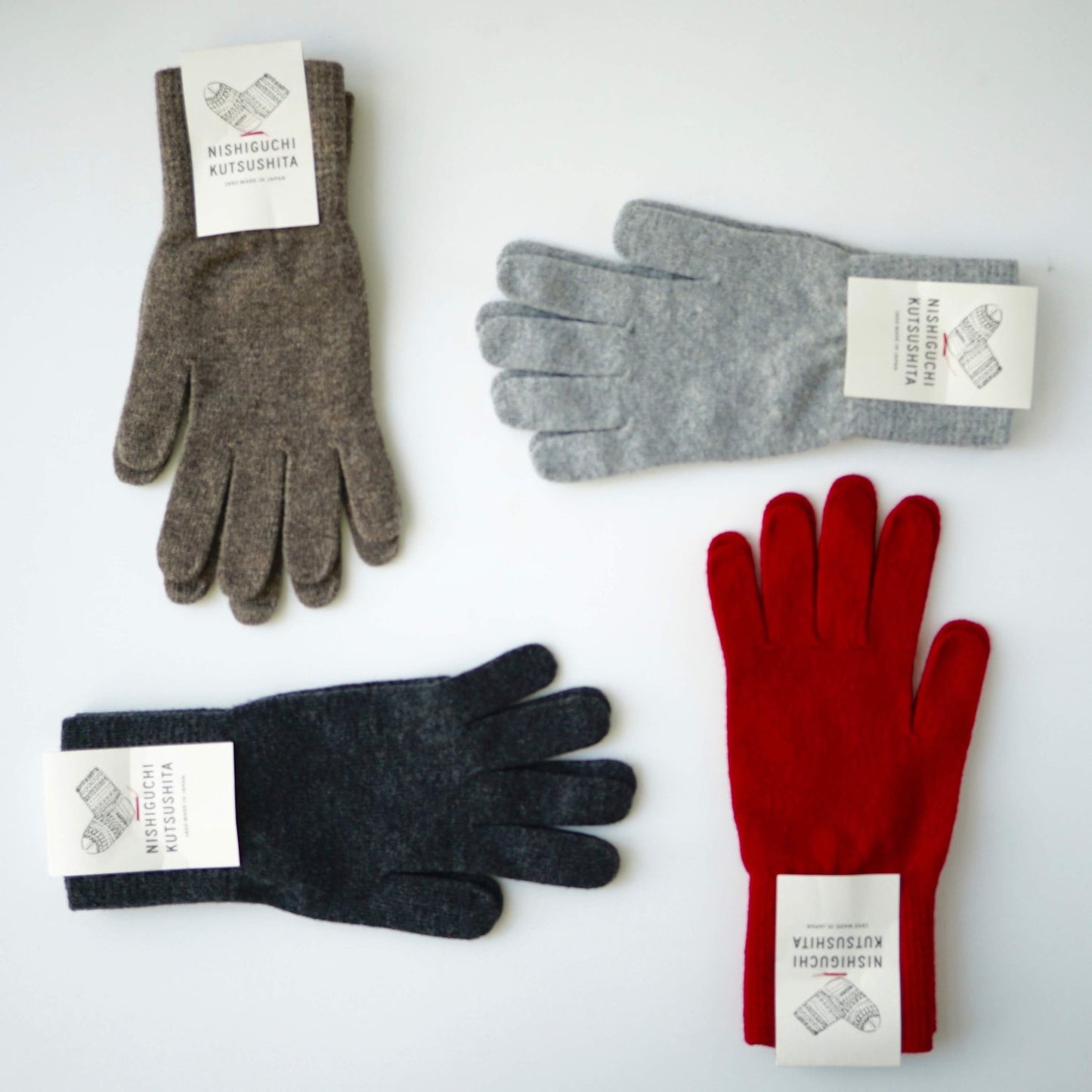 Nishiguchi Kutsushita Merino Wool Gloves Brown Medium | Nishiguchi Kutsushita | Miss Arthur | Home Goods | Tasmania