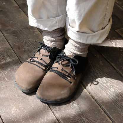 Nishiguchi Kutsushita Praha Alpaca Wool Cable Sock Beige Small | Nishiguchi Kutsushita | Miss Arthur | Home Goods | Tasmania