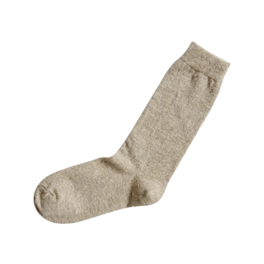 Nishiguchi Kutsushita Praha Cashmere Wool Sock Beige Small | Nishiguchi Kutsushita | Miss Arthur | Home Goods | Tasmania