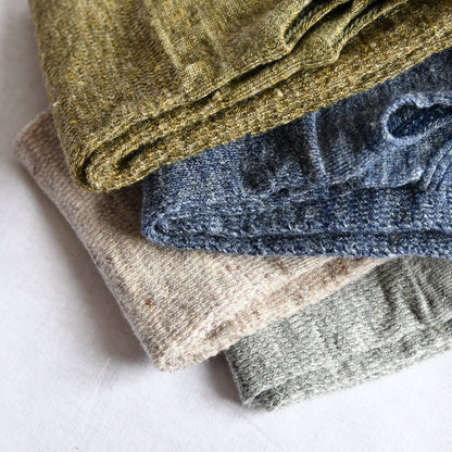 Teni Linen Arm Covers Short Navy | Nishiguchi Kutsushita | Miss Arthur | Home Goods | Tasmania