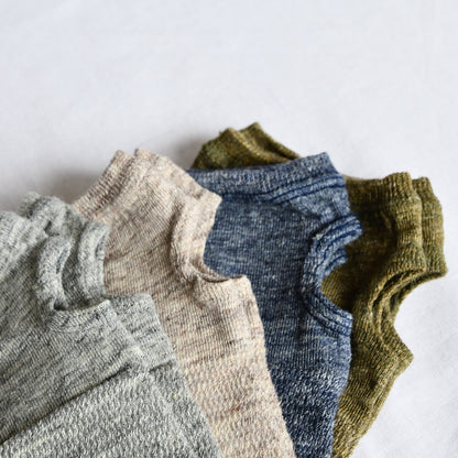 Teni Linen Arm Covers Short Navy | Nishiguchi Kutsushita | Miss Arthur | Home Goods | Tasmania