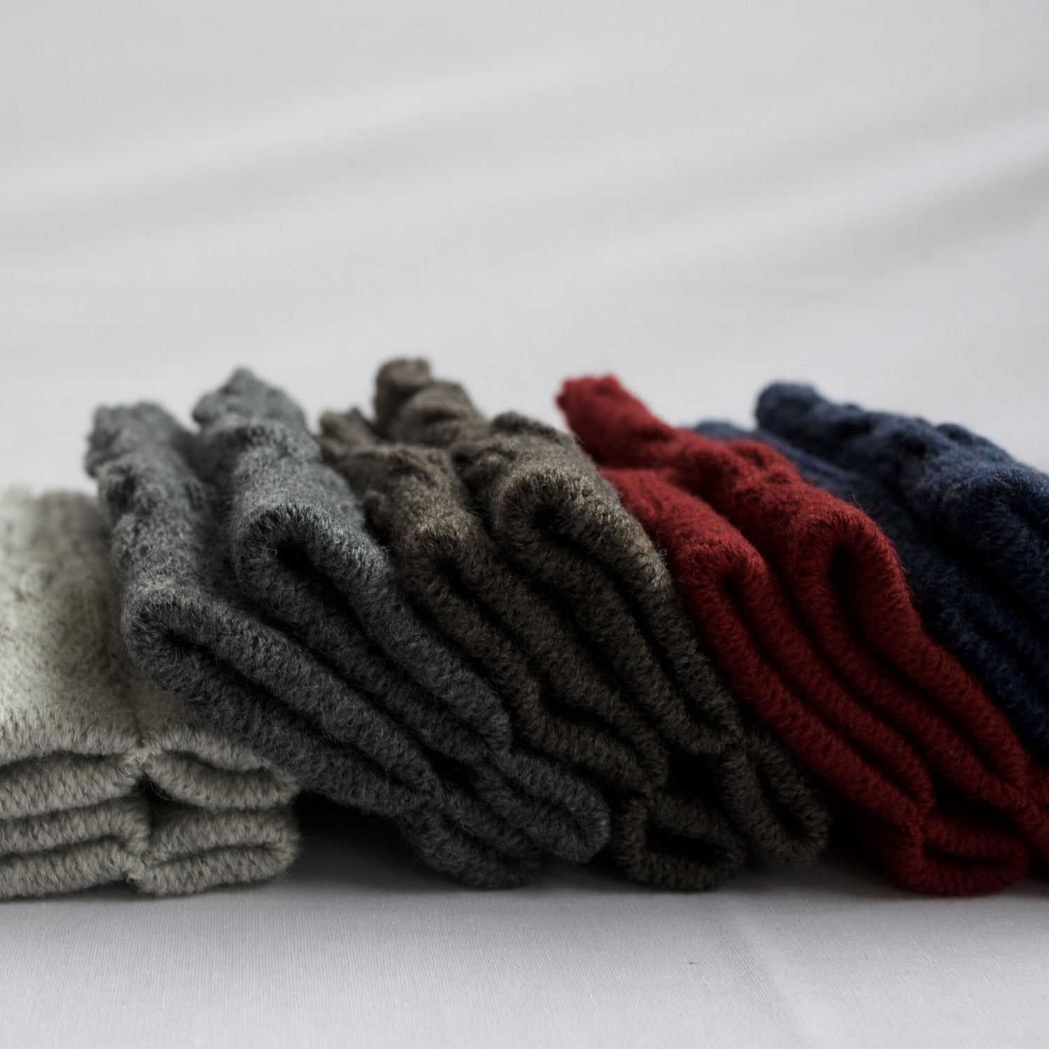 Nishiguchi Kutsushita Teni Wool Hand Warmer Deep Blue | Nishiguchi Kutsushita | Miss Arthur | Home Goods | Tasmania