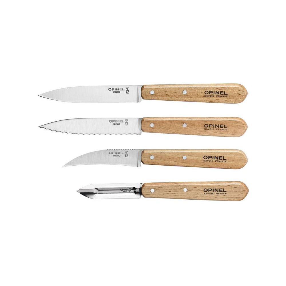 Opinel Kitchen Essentials - Veg Peeler with Paring, Peeling & Serrated Knives | Opinel | Miss Arthur | Home Goods | Tasmania