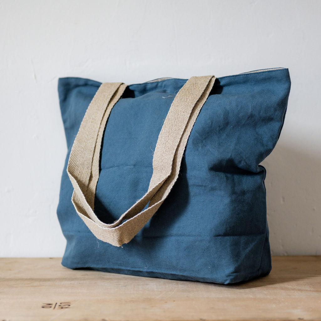 Charvet Éditions French Linen Bag Vintage Pétrole | Charvet Éditions | Miss Arthur | Home Goods | Tasmania
