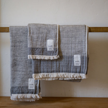 Tenimuhoh Heather Hand Towel Plain Grey | Tenimuhoh | Miss Arthur | Home Goods | Tasmania