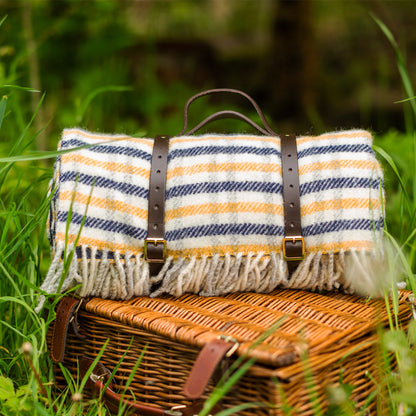Tweedmill Textiles Polo Wool Picnic Rug Gun Club Navy | Tweedmill Textiles | Miss Arthur | Home Goods | Tasmania