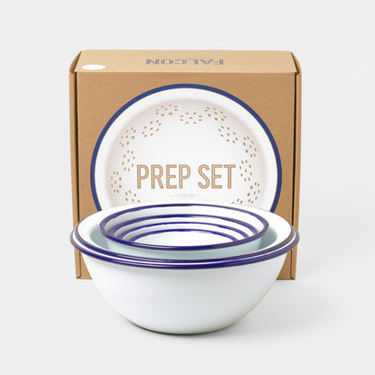 Falcon Enamelware Enamel Prep Set White | Falcon Enamelware | Miss Arthur | Home Goods | Tasmania