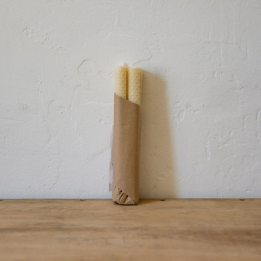 Queen B 20cm Handrolled Beeswax Dinner Candles | Queen B | Miss Arthur | Home Goods | Tasmania